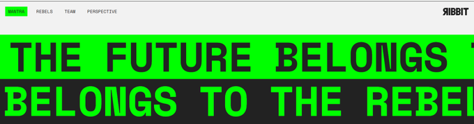 The image features a banner with the text "The future belongs to the rebels" written in green and black, along with some text about Bitcoin and cryptocurrency. The text is arranged in a horizontal line across the image.