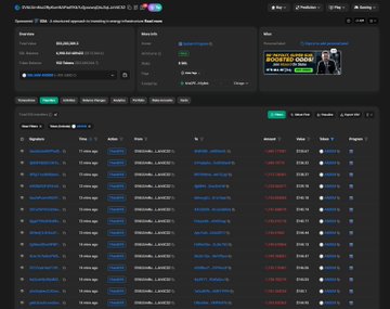 The image shows a blockchain transaction tracker displaying recent transfers of what appears to be ANSEM airdrop tokens, with multiple wallet addresses receiving tokens in the amounts of 4,286 each. The dashboard, which includes an "ANSEM" YouTube channel preview banner, correlates with the post claiming holders received substantial airdrop value, as evidenced by the numerous token distributions visible in the transaction list.