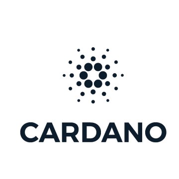 The official Cardano (ADA) cryptocurrency logo, featuring a circular dot pattern symbol above the bold "CARDANO" wordmark on a white background.