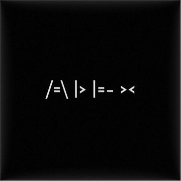 The image features a black background with white text written in an equation, which reads "A/=B" or "A/=B/C", depending on the interpretation of the viewer. The text is surrounded by a monad-like structure, consisting of three arts that are vertically aligned and appear to be in a state of balance. The image also contains a hint about a Monad wallet, suggesting that there might be more to this equation than meets the eye at first glance.