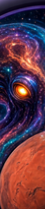An abstract image showing streaks of orange, blue, and purple light creating a sense of motion across the frame.