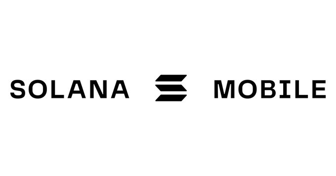 The image features a white logo with black text that reads "SOLANA vs Mobile" above and below each other. The text is written in all capital letters, making it stand out against the white background of the logo. Below the text, there are three small black icons representing the words "SOLANA", "vs", and "mobile". These icons are positioned at different heights to create a balanced visual effect.