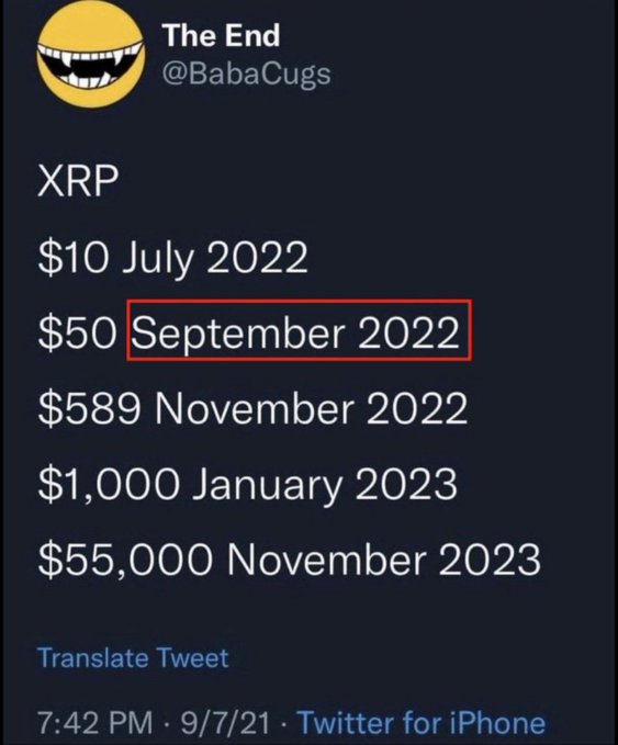 The image is a screenshot of a twitter post by @bobaCugges with an overlay containing information about cryptocurrency prices for September 2020. The post mentions that a Riddle has been backwards turned upside down and is being used as an icebreaker on social media platforms like Twitter, where users are encouraged to share their experiences or engage in conversations using these riddles. The text below the image includes details about Bitcoin's price history for the months of September 2020, listing prices ranging from $58,000 to $1,000,000.