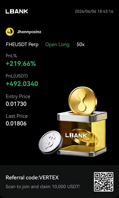 The image displays an advertisement for trading cryptocurrencies, with a focus on the Vertex exchange. The post says "Referrals" and encourages users to "Vertex x", suggesting that they should consider this particular exchange as a place to trade their cryptocurrency. The image shows a screenshot of the Vertex exchange website, which may be used to promote trading opportunities or other related information about the platform.