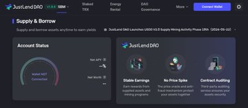 The image shows a screenshot of a website called JustLendDAO, which appears to be an online lending platform for cryptocurrency mining. It features a user interface with various sections displaying information about the rewards available for joining the mining campaign. The rewards include a "Weekly rewards" section and a "Price Spike" section, indicating that users can earn rewards based on their mining efforts or claim them when the price of Bitcoin spikes. The post also mentions that the rewards are now officially live, which means they have been officially launched and are available for claiming by active users who joined the campaign.