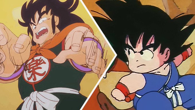 The image features two cartoon characters, one male with a dragon head and another male with a goku (Japanese warrior) head. They are both depicted as fighting each other, creating an intense scene. The post that accompanies this image reads "$GOKU". This suggests that the image is related to a discussion or analysis of the characters' design elements in the cartoon series.

The main focus of the image is on the two characters and their interaction with each other. The characters are shown in close-up, making it easier for viewers to observe their facial expressions and body language as they engage in combat.
