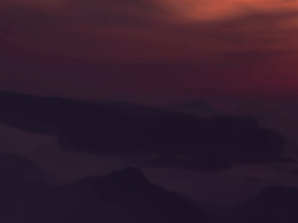 The image shows a sky with dark clouds, possibly during sunset or sunrise. The sky appears to be purple, which could indicate either an overcast day or a time of day when the sun is low on the horizon. In the bottom right corner of the image, there's a caption that reads "The Dog will show you a grail pulled from @BONKUJI_inu if you show yours." This phrase seems to be related to the post about the dog and its ability to pull up information or items for viewers.