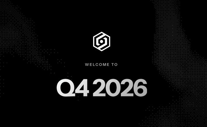 A sleek black promotional graphic featuring the Orbinum logo above the text "WELCOME TO Q4 2026" announces the start of Orbinum's most important quarter, aligning with the post's message about their upcoming Q4 roadmap developments on docs.orbinum.network.