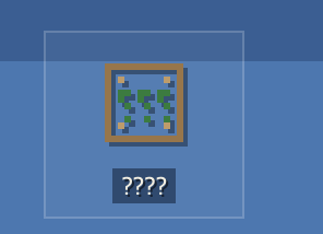 A pixelated image features a green Bitcoin-style symbol on a blue grid background with the text "????" below it, visually representing the poster's uncertainty about which crypto project is being referenced, despite having invested in a wallet ranked in the top 100 button pressers.