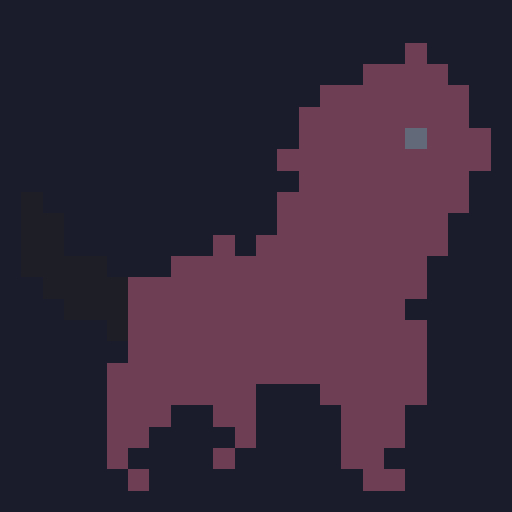A pixelated illustration of a dark purple lizard or dinosaur with a glowing blue eye stands on a dark background, symbolizing the "UPEG" (Uniswap PEG) token mascot that the post is advocating for as an early Uniswap v4 hook project.