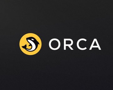 A logo for ORCA, featuring a stylized white and black orca whale inside a yellow circle next to the word 'ORCA' in white capital letters on a dark gray background.