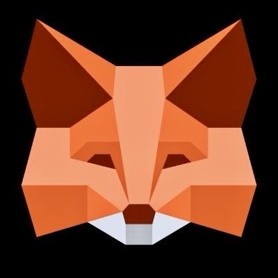 A geometric, low-poly illustration of a fox face in shades of orange and brown against a black background.