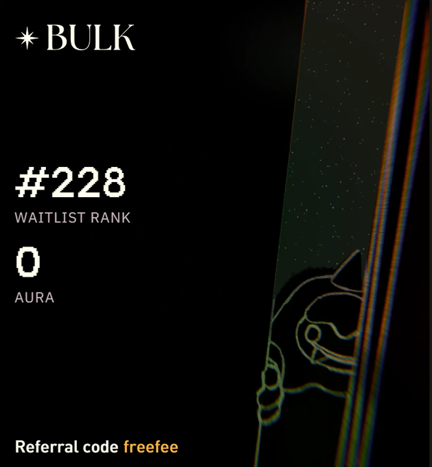 The image is an advertisement for a product called bulk trade, which is used for transferring money from one account to another through online banking platforms. The advertisement features a graphic of a glass window or wall with lots of small lights, creating the appearance of stars in space, and indicates that the customer has access to this service by referring their friends to it. The image also includes a code that can be used for free account registration and a logo at the bottom.