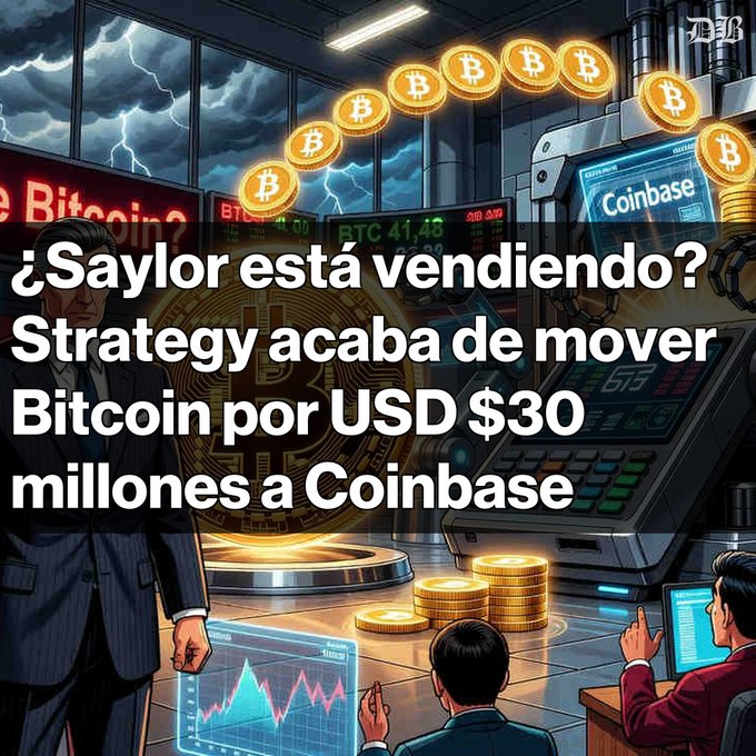 The image features Michael Saylor, who has developed Bitcoin strategies for Coinbase Prime and similar online exchange platforms. In his strategy, he advocates for a high-probability investment of approximately 85% in Bitcoin, suggesting that this particular cryptocurrency could potentially reach $30 million.