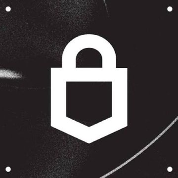 A simple white padlock icon on a dark, textured background, possibly representing security or privacy.