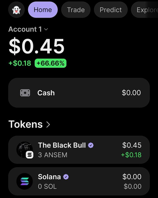 This image shows a wallet with $0.45 balance and 3 ANSEM tokens. The user indicates they want to buy $3000 worth of ANSEM tokens.