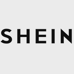 The black SHEIN logo on a white background.