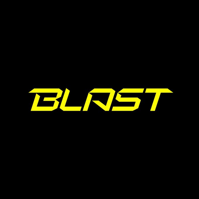 Yellow stylized text reading "BLAST" displayed against a black background.