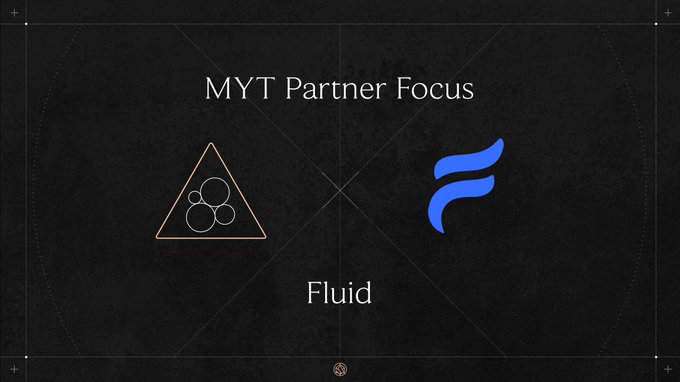 A dark graphic titled 'MYT Partner Focus' displaying the orange Fnatic logo and a blue Fluid logo on a black background.
