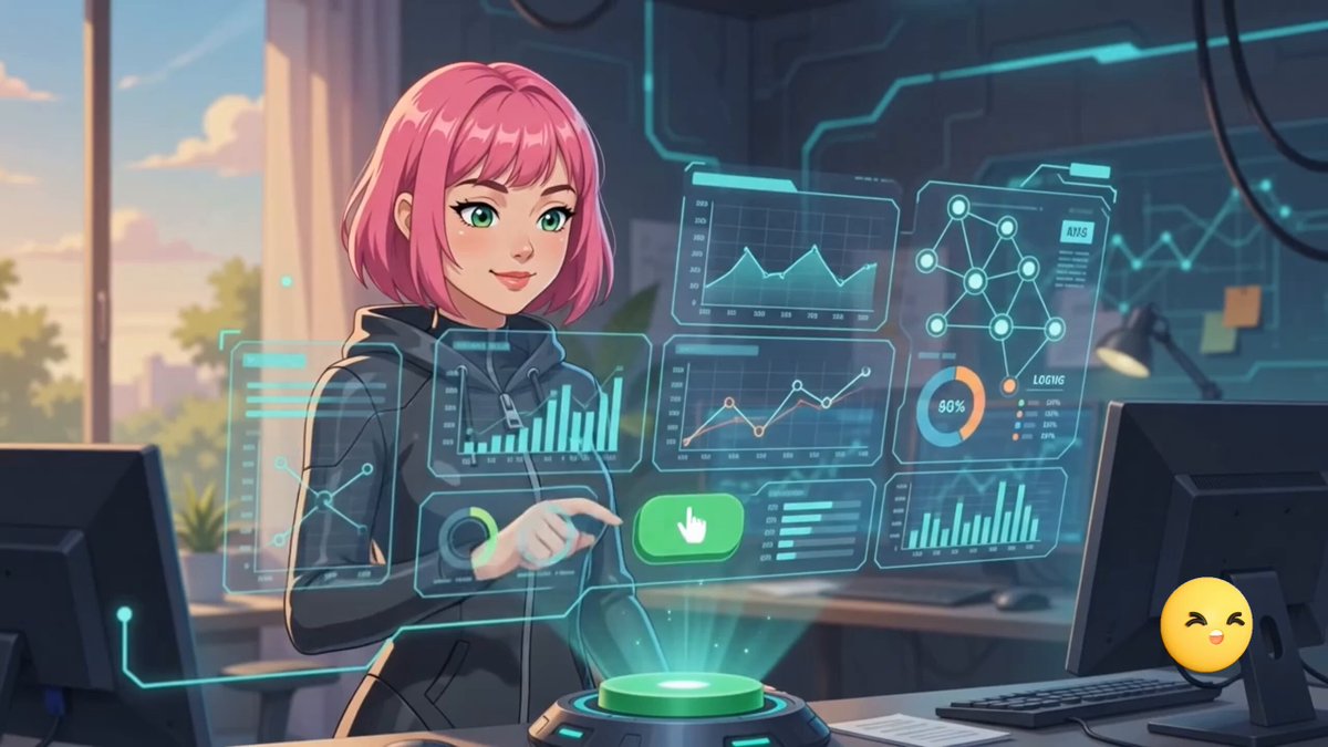 The image shows a woman with pink hair standing at a desk using an interactive computer monitor or screen. She appears to be engaged with her work, potentially contributing to a campaign or making progress in a task. The background of the image also features various office equipment such as computers and keyboards. A smiley face is visible on the right side of the scene, adding a positive vibe to the atmosphere.

The main focus of the image is the woman using her computer, which could be related to a project or campaign. She might be working on data analysis or other tasks that require collaboration and communication with others who are not in the frame. The connection between the woman's work and the ongoing post about the Contribution Campaign suggests that she might be actively involved in an event or initiative tied to the campaign, possibly making a significant impact on the project's success.