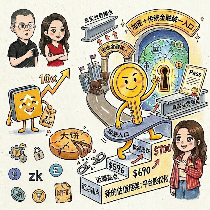 The image features a cartoon illustration of a man, woman, and a key character. The man and woman are standing next to each other, while the key character is depicted as holding a golden key. The background of the image includes various elements such as a building, a car, and a book. There is also text in Chinese that reads "BNB跑得不算最猛", which translates to "BNB" being the name of the character depicted in the image.