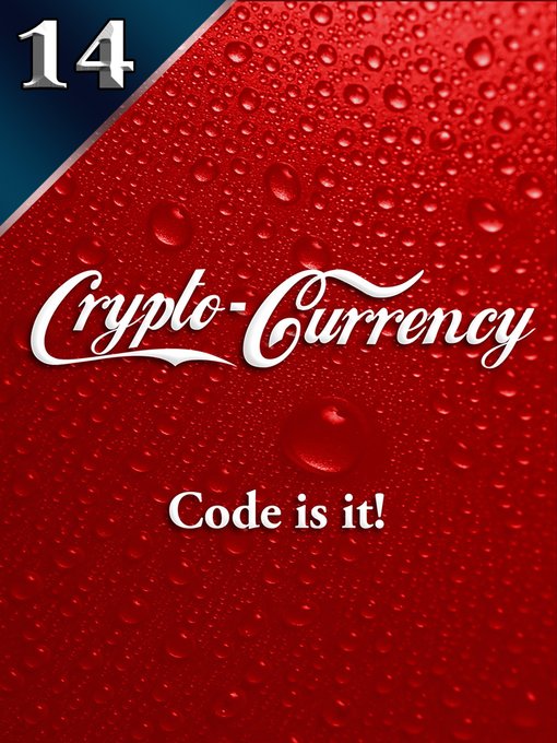 A red cover image with water droplets, featuring the number "14" and the text "Crypto-Currency" and "Code is it!".