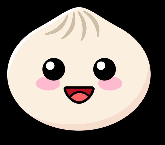 A cute cartoon dumpling (xiao long bao) with an excited, smiling face appears in the image, seemingly mocking or sarcastically reacting to the post about a project's chaotic switch to Rust using Claude, which has resulted in numerous bugs and delayed releases.