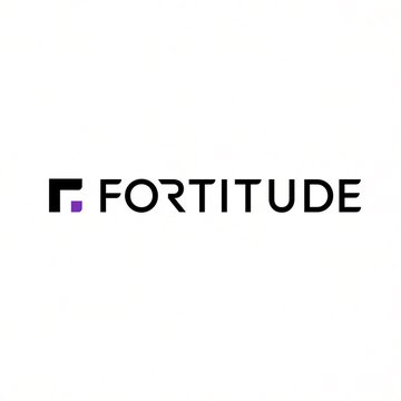 The image shows the logo and name "FORTITUDE" in black text with a stylized "F" featuring a purple square accent. This appears to be branding for Fortitude, a cryptocurrency mining project, which relates to the post's discussion about mining and emission halvening levels for $CYPH.