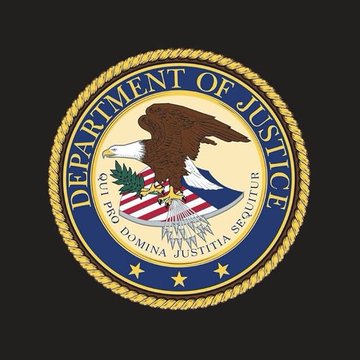 The image shows the official seal of the U.S. Department of Justice, featuring a bald eagle holding arrows and an olive branch, surrounded by the words "DEPARTMENT OF JUSTICE" and the Latin motto "QUI PRO DOMINA JUSTITIA SEQUITUR." The seal relates to the accompanying post about the DOJ's reported shift in cooperation expectations regarding Binance in crypto investigations.