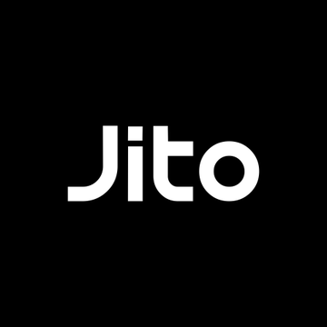 The image displays the white "Jito" logo on a black background, representing Jito Labs—the Solana MEV infrastructure company mentioned in the post as partnering with Privy (owned by Stripe) to develop the FullSend tool for direct transaction routing.