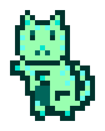 The image shows pixel art of a green and teal MoonCat NFT, which corresponds to MoonCat #2678 that has been named "McDonald's" as recorded in the transaction.
