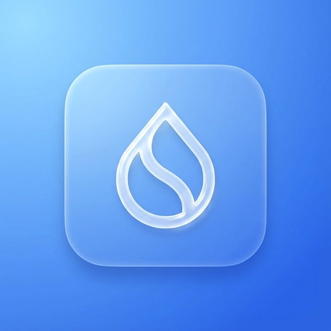 The image features a square icon with a white line through its center, which appears to be a water droplet or a tear drop shape. The background of the image is blue, providing a contrast that makes the icon stand out. The caption below the image reads "project i trust the most rn you?". This suggests that the image might be related to a project or service that the user trusts and values highly.