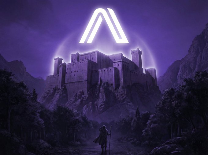 The image features a castle with a tower, surrounded by trees and mountains. A person wearing a backpack can be seen walking towards the castle. The caption for this image reads "ARX - SOON", which suggests that the photo was taken recently or is related to an event happening soon. The castle's location in the middle of the forest adds a sense of mystery, making it an interesting subject for the post.