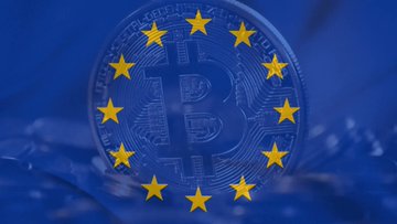 The image features a blue coin with yellow stars, which appears to be a Bitcoin. The text in the image reads "BREAKING: Tether just lost an entire continent. Binance. Coinbase. Kraken. Crypto.com. All delisted. $USDT removed from every licensed EU exchange. Binance. Coinbase. Kraken. Crypto.com. All delisted." This suggests that the Bitcoin has been wiped out, and it is now inaccessible to anyone who was holding it. The image also includes a post about a cryptocurrency called Tether losing an entire continent of Bitcoins, which further emphasizes the negative impact of this event on the Bitcoin community.