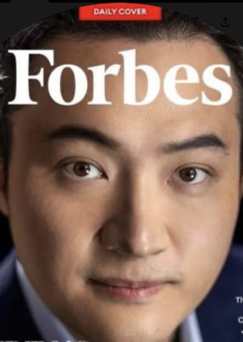 A Forbes magazine cover featuring a close-up portrait of an Asian man, labeled as a 'DAILY COVER' at the top.