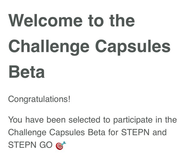 The image shows a welcome screen for an email contest involving challenge capsules. A red heart icon indicates that someone has won, and they are being congratulated by the host of the competition. The text "Welcome to the Challenge Capsules beta" appears before entering their name into the contest's entry form.