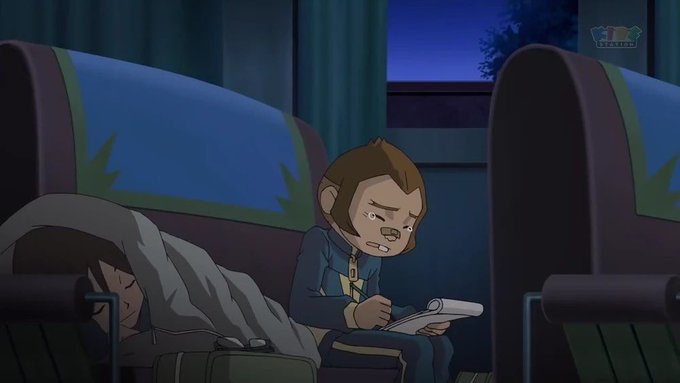 The image features a cartoon character, possibly a monkey or a boy, sitting down with a book while looking sad. The scene takes place indoors, with two chairs visible near the character. A window can also be seen in the background. The caption provided after the image reads "キャプテン みなさん オレもビットコインから、離れるでやんす。 いくらナンピンしても、価格は一向に上がったとしてもぽちらのようなモメンタム銘柄が出てきてるかもしれない". The image seems to be related to a post about the cartoon character, as it is described in terms of the character's emotions and surroundings.

The main focus of the image is on the sad-looking character sitting down with a book, which could be interpreted as a representation of the character's feelings or thoughts at that moment. The presence of chairs and a window suggests an indoor setting where the character might be spending time alone or in a quiet environment.