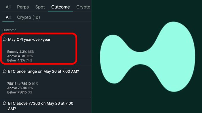 A computer screen displays a chart with two blue circles and a green line, accompanied by text boxes for "May CPYTHONERANGE" and "BTC PRICE RANGE ON MAY 28 AT 7PM".