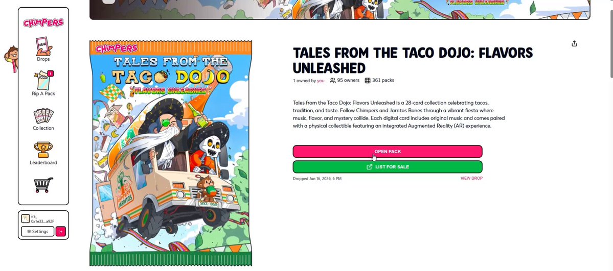 The image features a website that showcases a cartoon character, specifically a dog with a face, who appears to be driving a truck covered in colorful illustrations. A video about the cartoon character can also be found on this site. The website includes descriptions of the character's story and the content of a series called "Tales from Taco Doo. Flavors". It seems that the post is related to a gaming platform, as it features a game titled "Tales From Taco Doo."