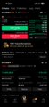 The image shows a smartphone screen displaying a trading platform interface, featuring dynamic order book data with green and red price levels, buy/sell options, and ticker symbols, though the specific details are blurry. The post aligns with the image by promoting a noise-free, whale-focused trading platform, suggesting the screenshot illustrates the clean, data-driven interface being advertised for serious traders.