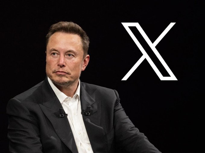 Elon Musk sits against a dark background beside the prominent white "X" logo, illustrating his company's reported exploration of stablecoin payment systems like USDC to facilitate faster, lower-cost cross-border payouts for content creators on the platform.