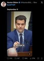 A heavily distorted, motion-blurred image showing what appears to be Hunter Biden, relating to a meme about his infamous laptop now being referenced as a $100B market cap stock ticker, mocking those buying into the hyped narrative at extreme valuations.