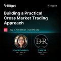 A podcast cover titled "Building a Practical Cross Market Trading Approach" by Billigt, hosted by Mack Wilkings and Nathan Sloan, marked as Season 4 Episode 1.