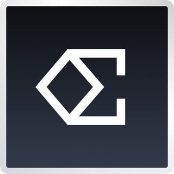 The image displays a stylized geometric logo featuring a white diamond outlined within a hexagonal "C" or "E"-like shape on a dark gradient background, likely representing Ethena's branding. This logo relates to the post by indicating that Ethena's USDe token is now integrated with Binance Wallet's Hold to Earn rewards program.