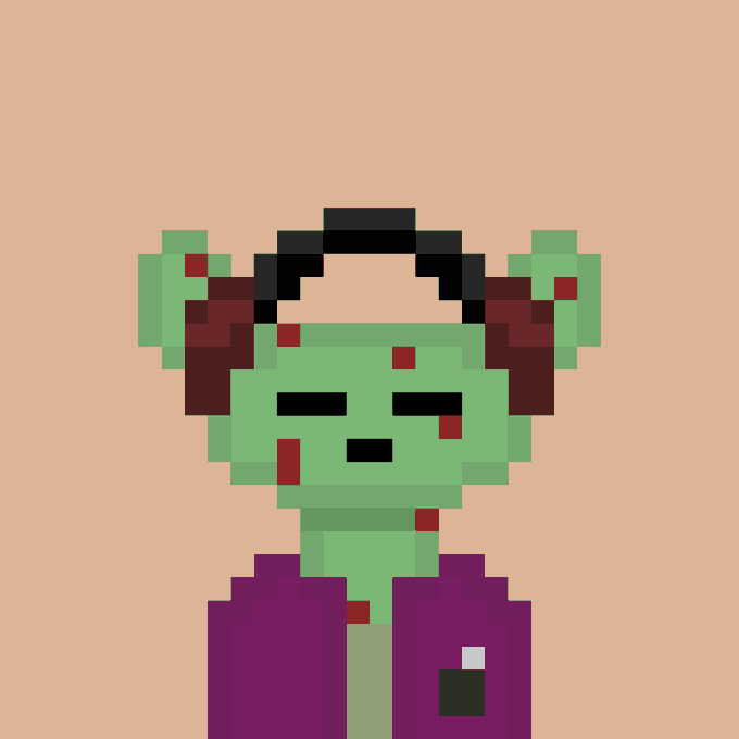A pixel-art image of a green horned character with a long tongue wearing a purple shirt appears against a peach background. It visually supports the post’s “provide value to those who stake” message, though no readable text, numbers, or tickers are shown.