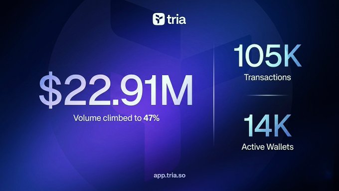 The image displays an infographic with three columns, each containing information about a different feature of a cryptocurrency project called AppTria. The infographic provides details about the app's name, its ability to store various types of active wallets such as Bitcoin Cash or other digital currency (4.5K), and how it can help users manage their wallets effectively (77%).