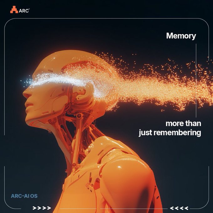 The image features an orange robot with a human head attached to its neck, giving it a unique appearance. The robot appears to be floating or hovering above the viewer's head, creating an interesting visual effect. The text "Remember" is written below the robot in the bottom right corner of the image. This suggests that the project being discussed might involve exploring how intelligence and memory work together within a single environment, as well as the concept of identity and execution.