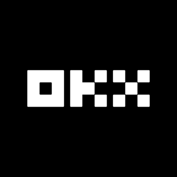 The OKX logo appears in bold white letters on a black background, accompanying a post about the cryptocurrency platform's new European perks for its card users, including cashback rewards and a Pay Boost feature.