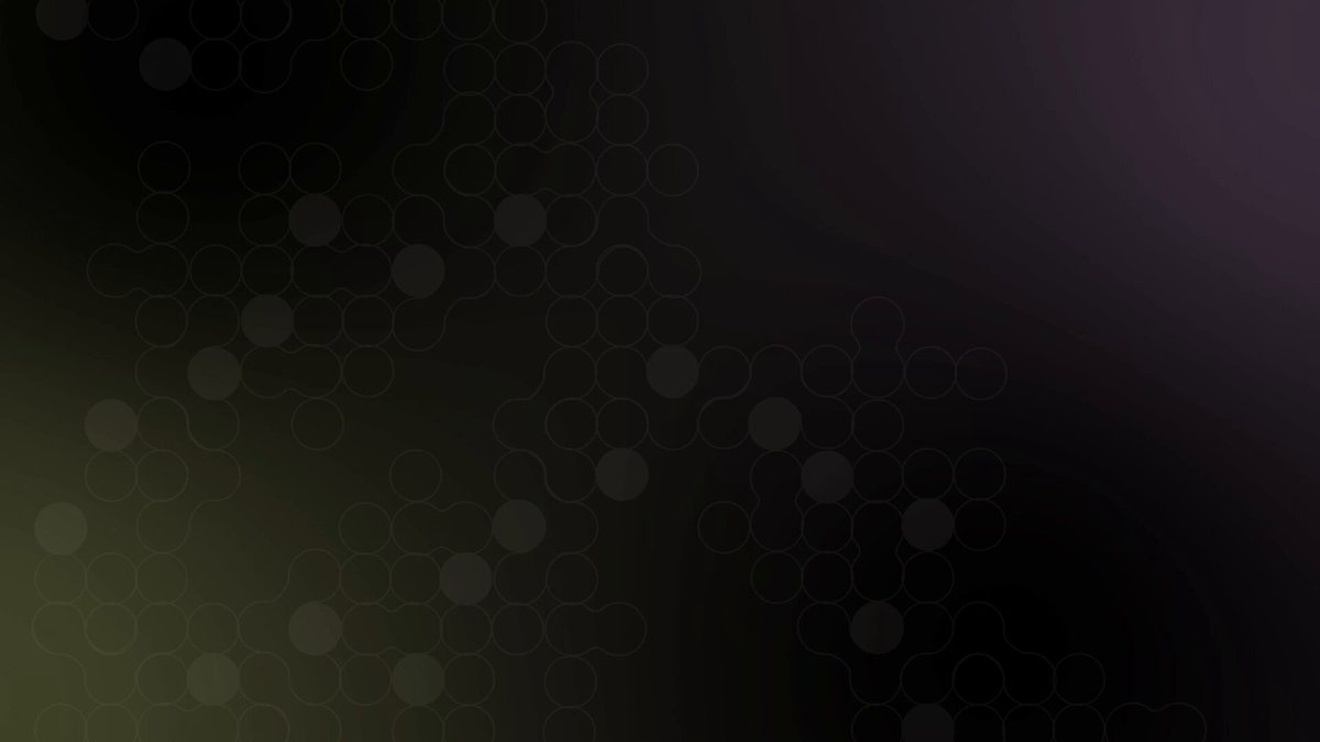 The image features a large, square graphic with a black background that has a gradient of colors transitioning from dark at the bottom to light at the top. There are numerous circles scattered across this gradient, creating an abstract pattern. The caption below the image reads "Welcome new validators!".