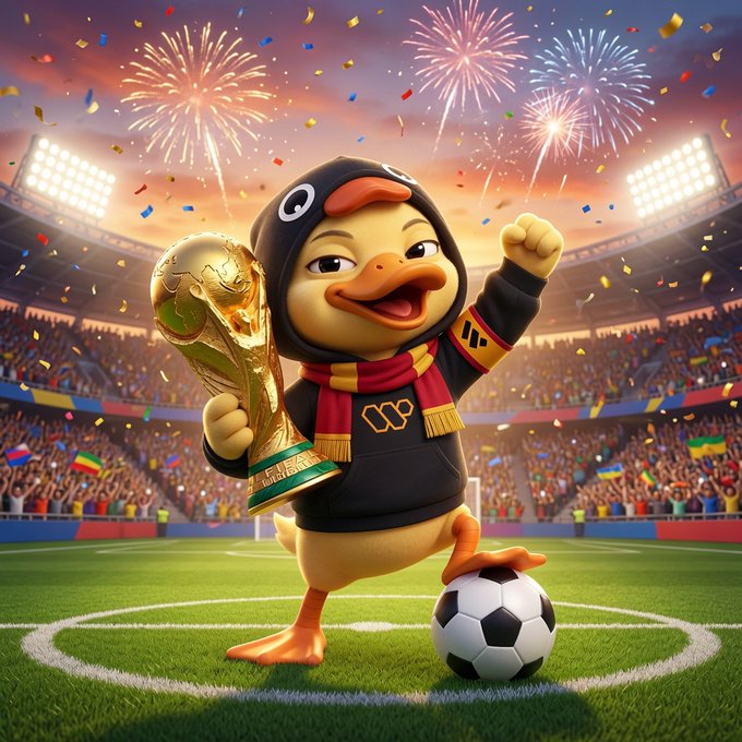The image features a cartoon duck holding a soccer ball, surrounded by fireworks. The text "Wallchain supports a shift toward utility-focused partnerships in its ecosystem." suggests that Wallchain is promoting utility-focused projects or initiatives. This aligns with the image's theme of sports and entertainment, as it showcases the cartoon duck participating in a soccer game while fireworks are present in the background.
The post also mentions "focus on what is in the image and how it relates to the post." which implies that the image should be taken into consideration when discussing Wallchain or its projects.